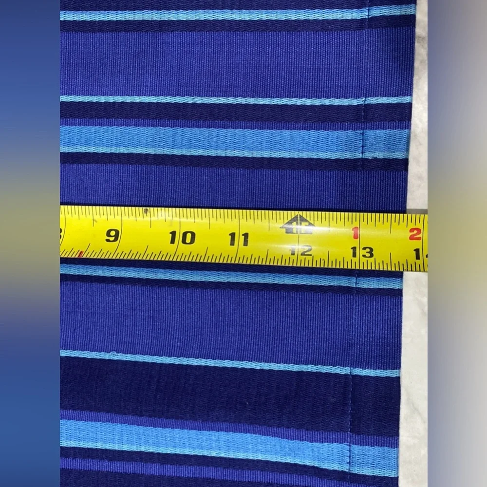 Crate & Barrel Socorro Blue Placemats Set Of 4 Stripes Striped